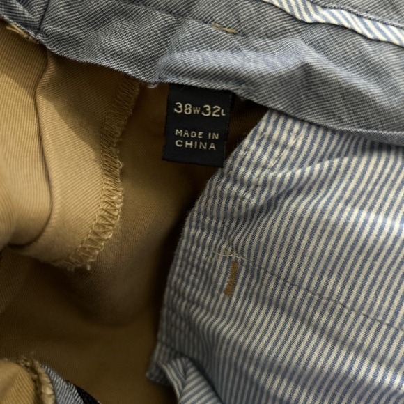 Like New!! Khaki Mens Pants LOT. NORDSTROM, Ralph Lauren, J. Crew, GAP 38x30 - Picture 8 of 9